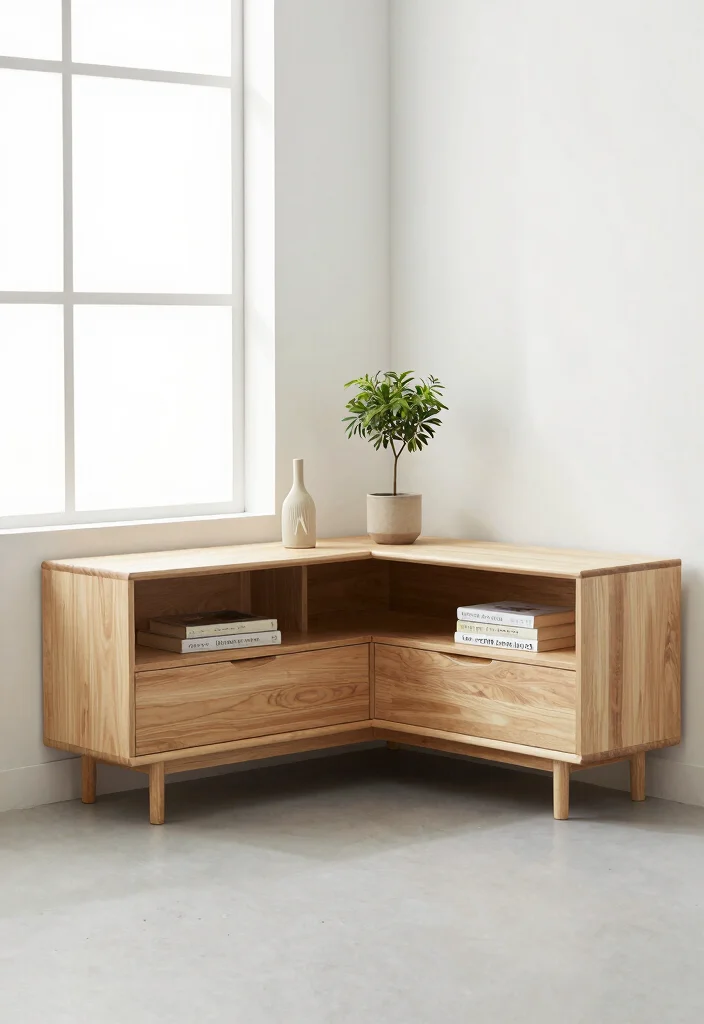 14 Corner TV Stand 2026 Trending Ideas That Fit Perfectly - 4. Minimalist Corner Entertainment Center 1