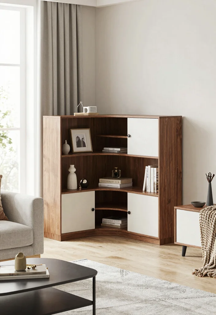 14 Corner TV Stand 2026 Trending Ideas That Fit Perfectly - 5. Multi-Functional Corner TV Stand 1