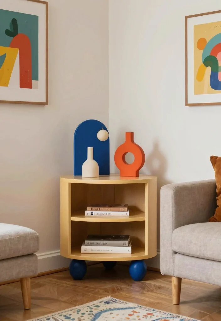 14 Corner TV Stand 2026 Trending Ideas That Fit Perfectly - 7. Artistic Corner TV Stand 1