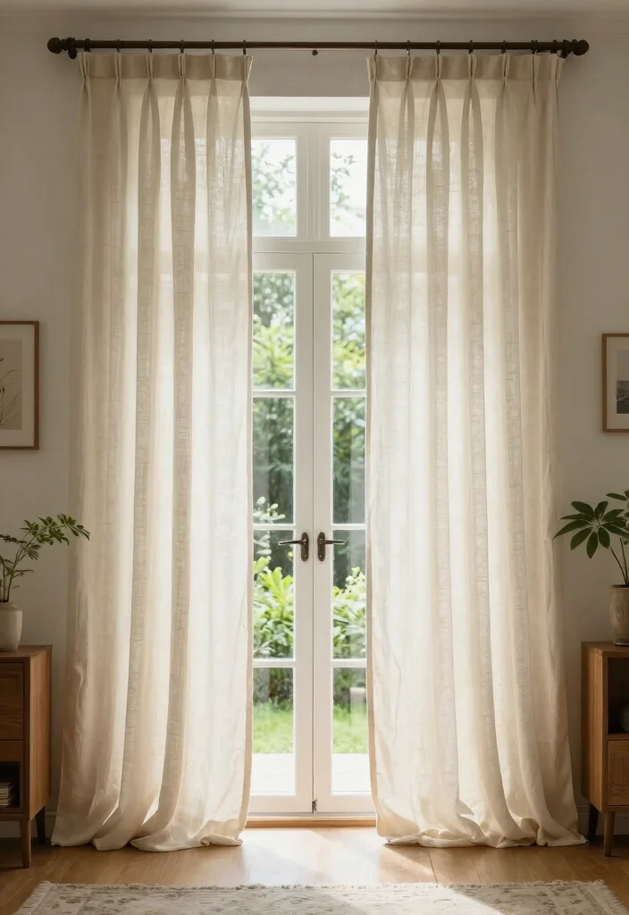 14 Curtains for Doors With Windows Ideas That Look Chic 1 14 Curtains for Doors With Windows Ideas That Look Chic - 1. Organic Cotton Curtains 1