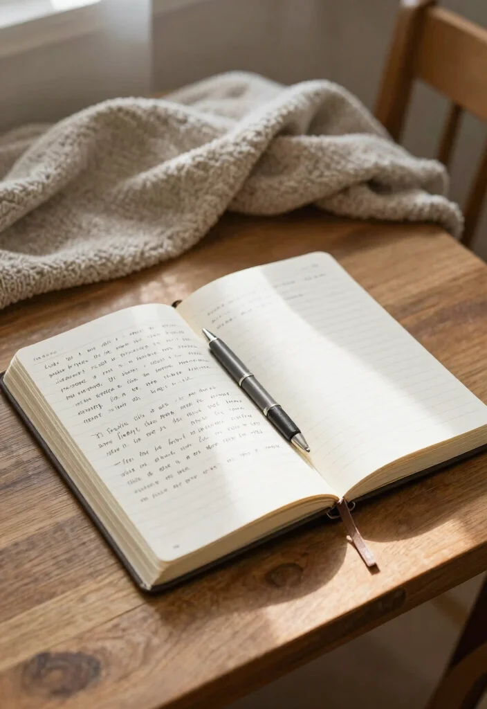 14 Desk Setup Cozy Ideas for a Warm Workspace - 13. Daily Inspiration Journals 1