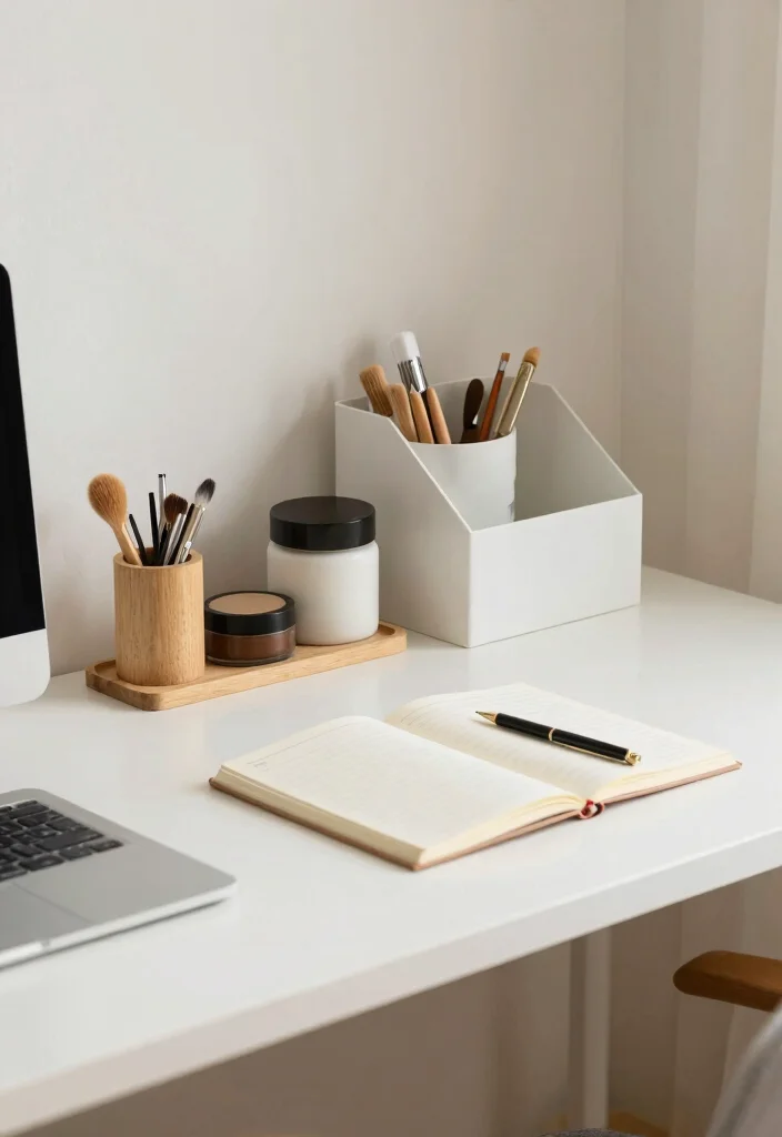 14 Desk Setup Cozy Ideas for a Warm Workspace - 14. Decluttering Rituals 1