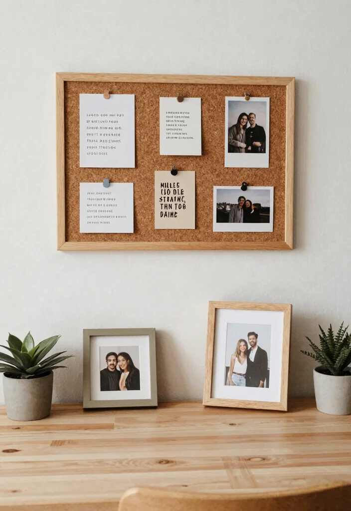 14 Desk Setup Cozy Ideas for a Warm Workspace - 6. Personalized Decor Elements 1