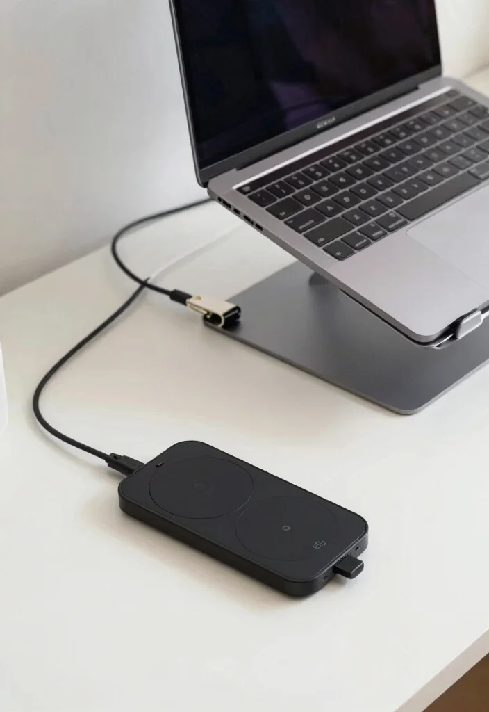 14 Desk Setup Cozy Ideas for a Warm Workspace - 9. Tech-Friendly Solutions 1