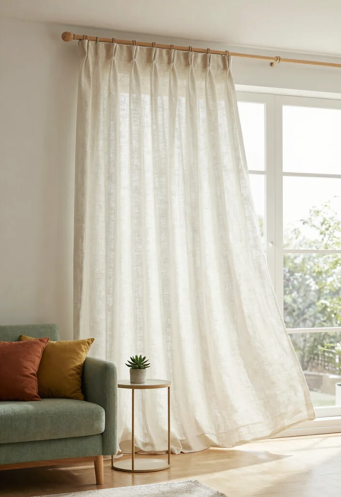 14 Home Curtains Living Room Modern Ideas That Elevate Instantly 1 14 Home Curtains Living Room Modern Ideas That Elevate Instantly - 1. Organic Linen for a Breezy Feel 1