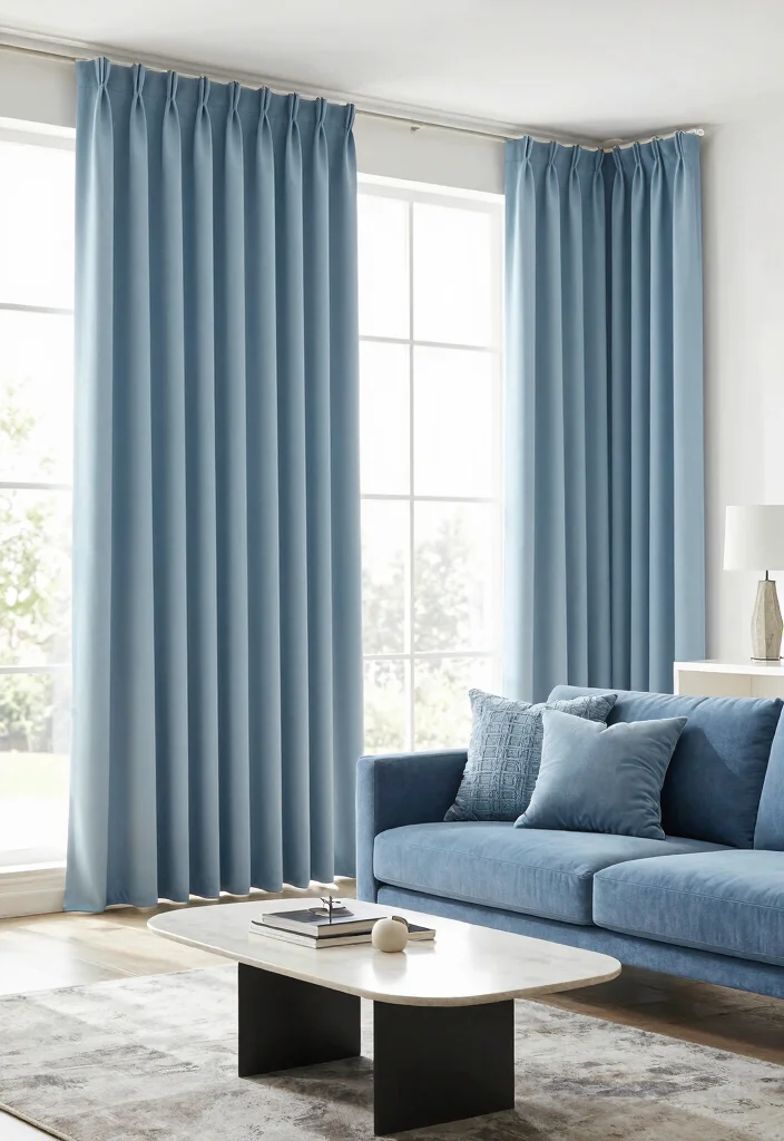 14 Home Curtains Living Room Modern Ideas That Elevate Instantly 51 14 Home Curtains Living Room Modern Ideas That Elevate Instantly - 11. Monochromatic Curtains for a Cohesive Look 1