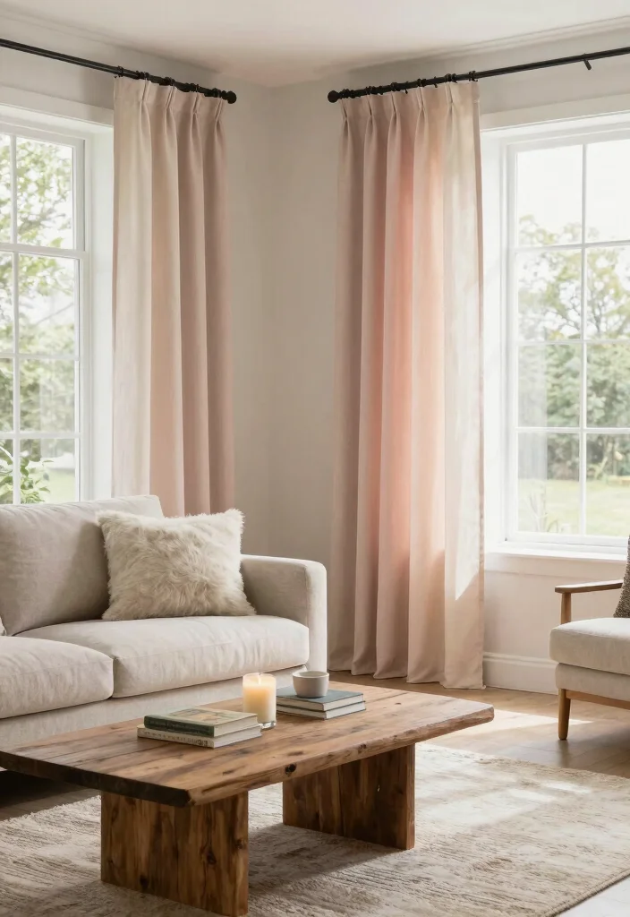 14 Home Curtains Living Room Modern Ideas That Elevate Instantly 48 14 Home Curtains Living Room Modern Ideas That Elevate Instantly - 8. Sustainable Tie-Top Curtains 1