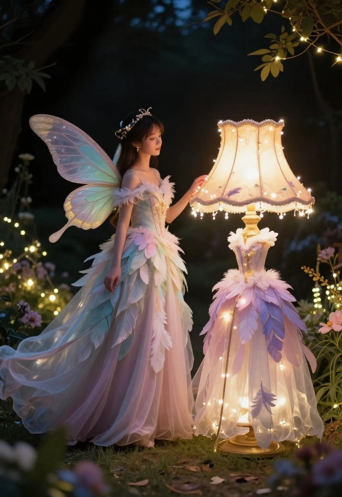 14 Moth and Lamp Costume Ideas That Feel Creative - 1. Elegant Moth and Lamp Duo 1