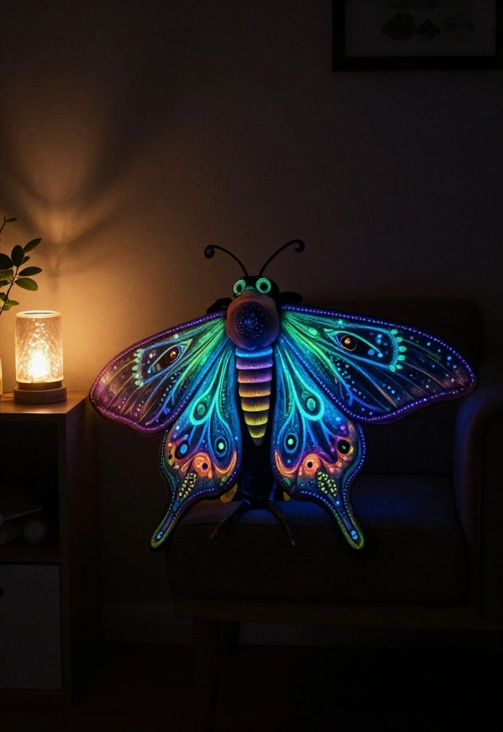 14 Moth and Lamp Costume Ideas That Feel Creative - 2. DIY Glow-in-the-Dark Moth 1