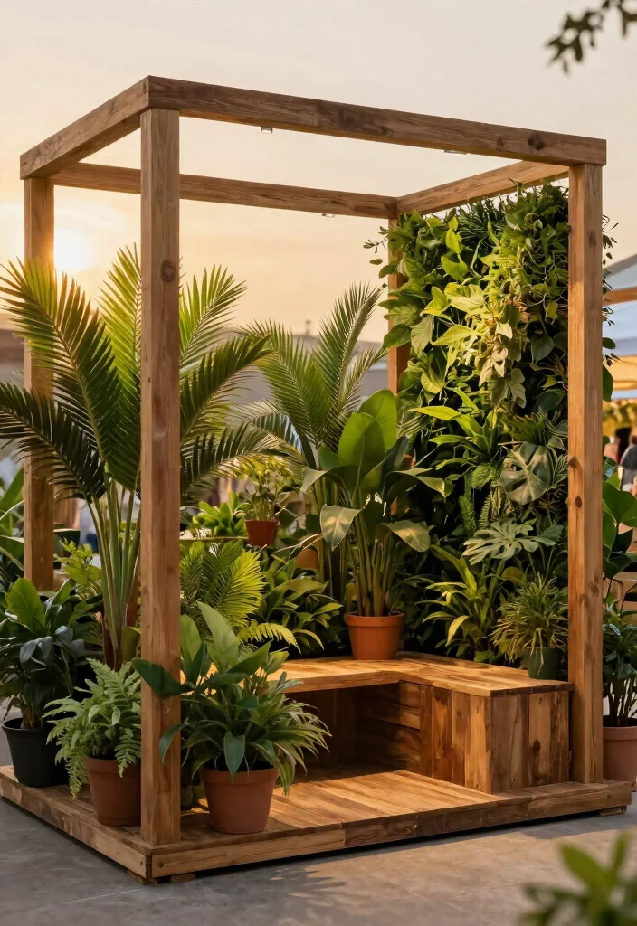 14 One Side Open Exhibition Stand Ideas That Attract Crowds 1 14 One Side Open Exhibition Stand Ideas That Attract Crowds - 1. Nature-Inspired Greenery Oasis 1