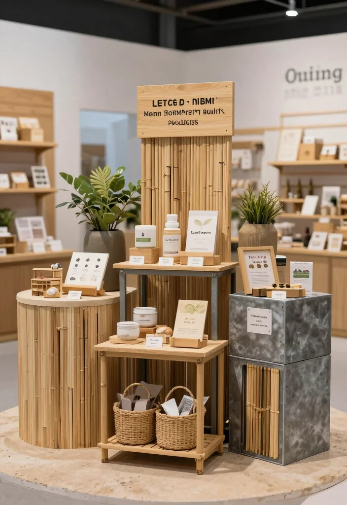 14 One Side Open Exhibition Stand Ideas That Attract Crowds 62 14 One Side Open Exhibition Stand Ideas That Attract Crowds - 12. Eco-Friendly Product Displays 1