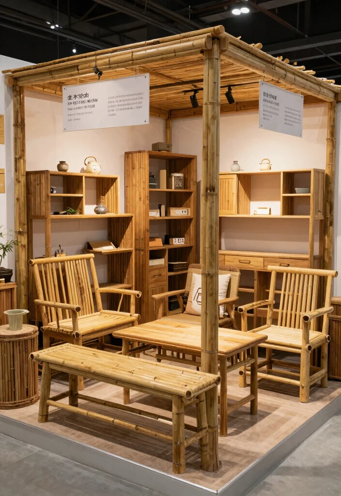 14 One Side Open Exhibition Stand Ideas That Attract Crowds 6 14 One Side Open Exhibition Stand Ideas That Attract Crowds - 6. Sustainable Furniture Design 1