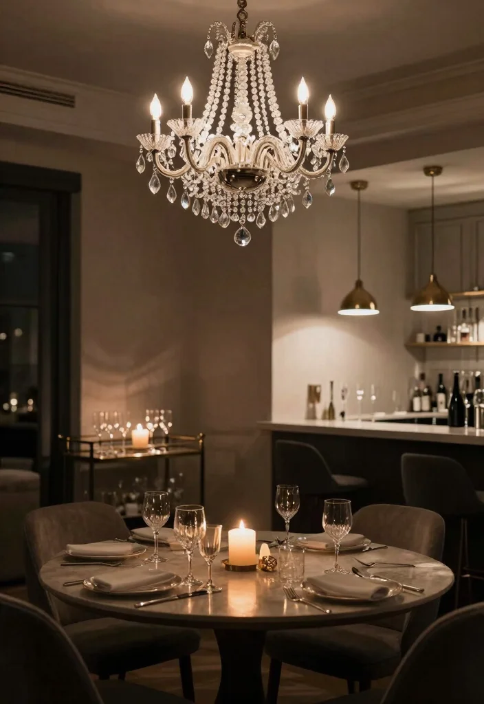 14 Red Carpet Event Ideas That Feel Glamorous & Bold 24 14 Red Carpet Event Ideas That Feel Glamorous & Bold - 4. Glamorous Lighting Fixtures 1