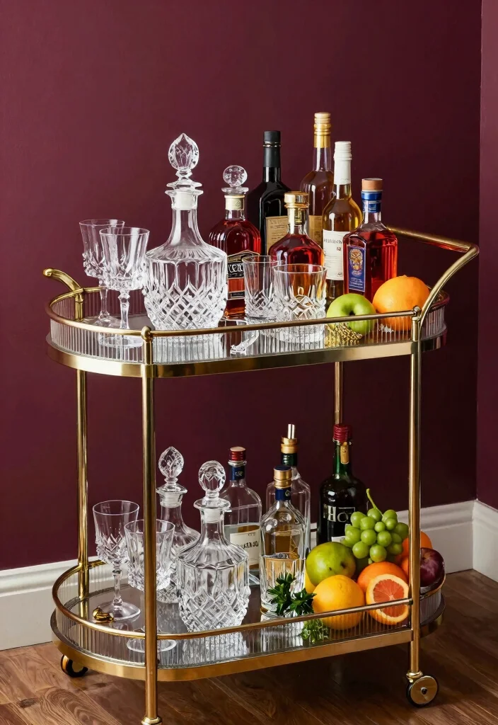 14 Red Carpet Event Ideas That Feel Glamorous & Bold 37 14 Red Carpet Event Ideas That Feel Glamorous & Bold - 7. Upscale Bar Setup 1