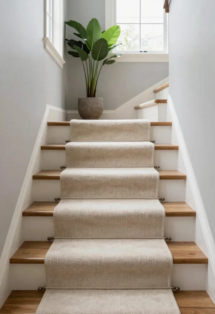 14 Stairs Runner Carpet Ideas That Elevate Your Hallway 1 14 Stairs Runner Carpet Ideas That Elevate Your Hallway - 1. Organic Cotton Runners 1