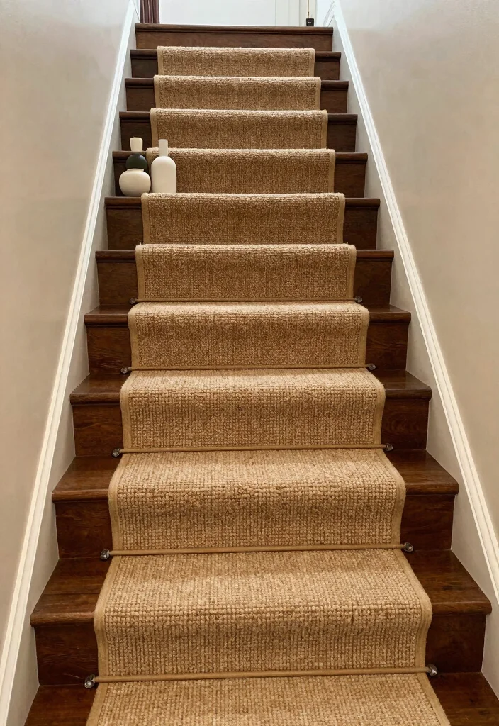 14 Stairs Runner Carpet Ideas That Elevate Your Hallway 35 14 Stairs Runner Carpet Ideas That Elevate Your Hallway - 5. Sisal Runners 1