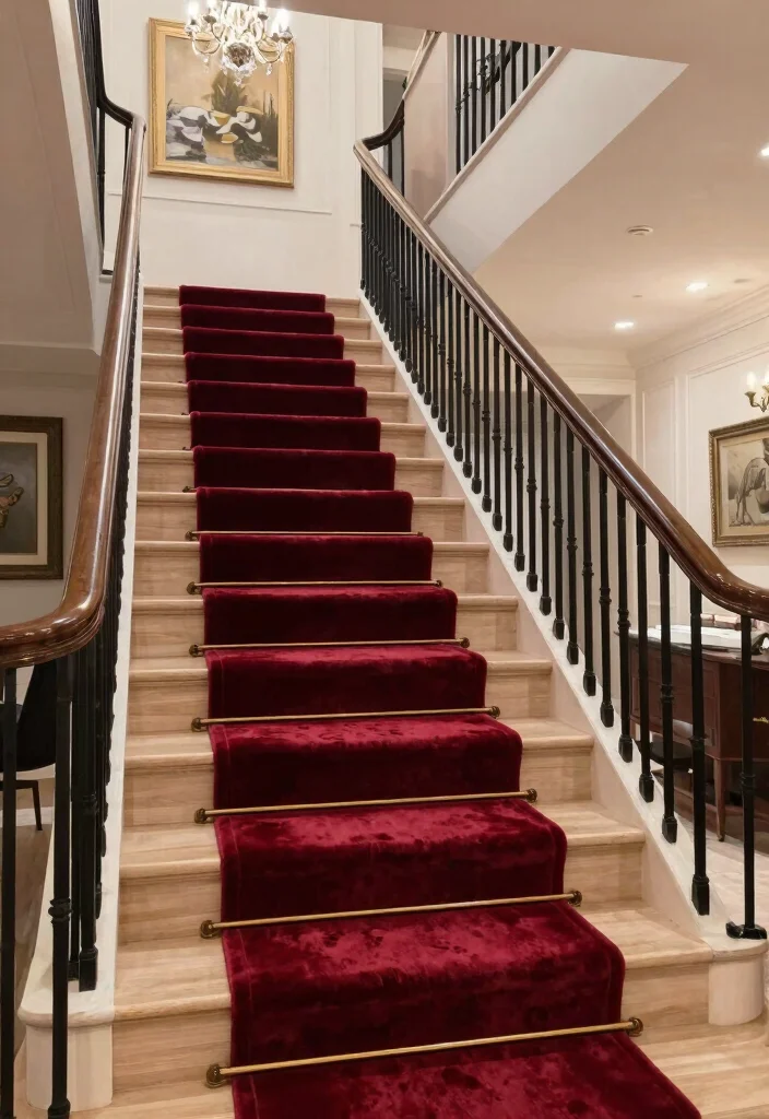 14 Stairs Runner Carpet Ideas That Elevate Your Hallway 38 14 Stairs Runner Carpet Ideas That Elevate Your Hallway - 8. Velvet Runners 1