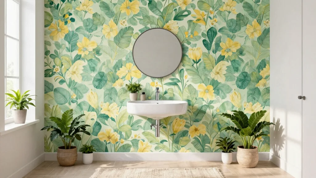 15 Bathroom Wallpaper Ideas Accent Wall That Pops