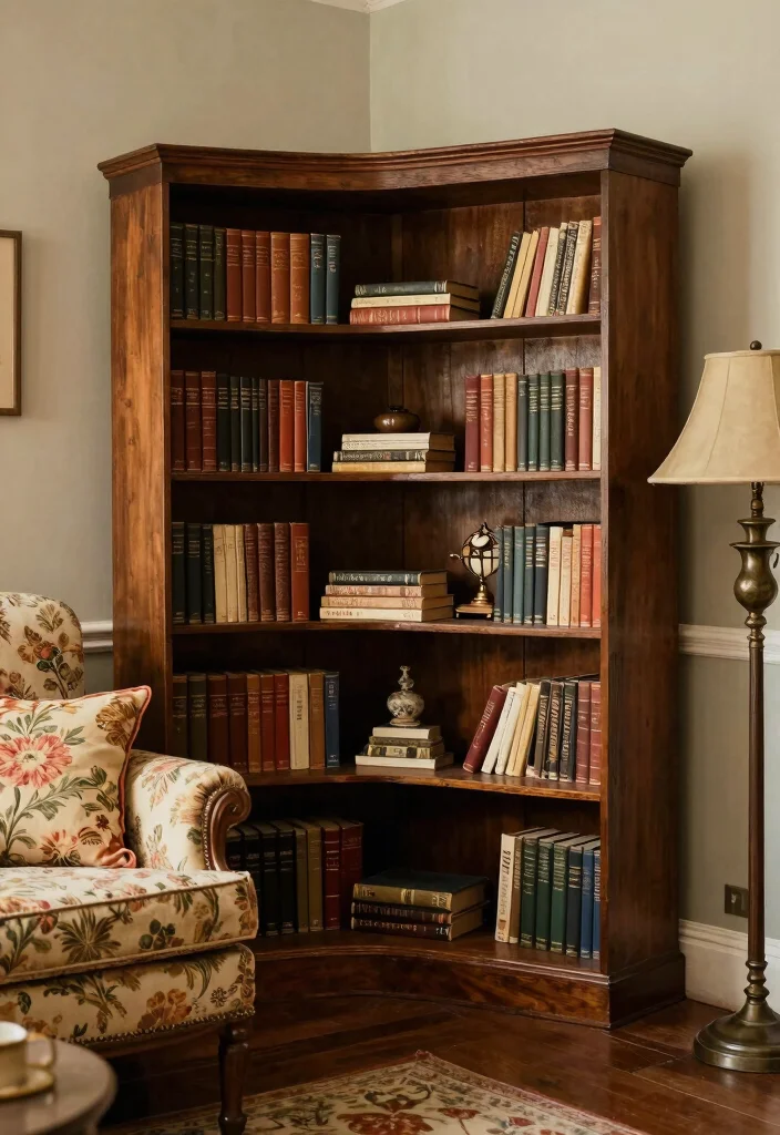 15 Bookshelf Room Divider Ideas That Define Your Space - 12. Vintage Bookshelf Divider 1