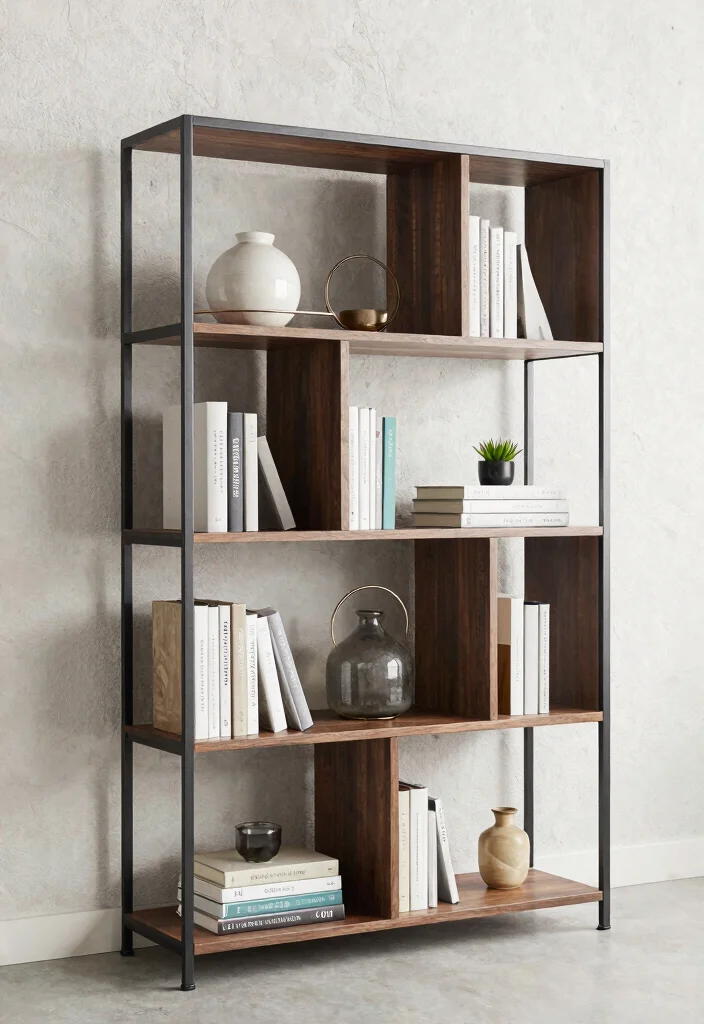 15 Bookshelf Styling Office Ideas That Look Professional - 11. Choose Modern Shelf Designs 1