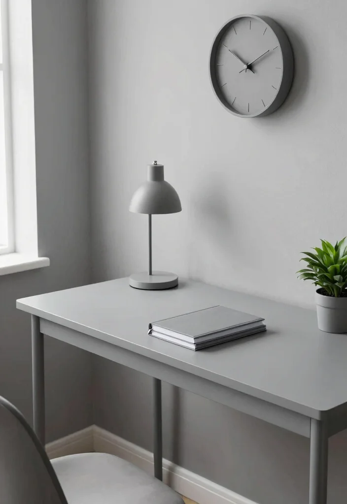 15 College Desk Setup Ideas That Feel Organized & Cute - 1. The Monochrome Minimalist 1