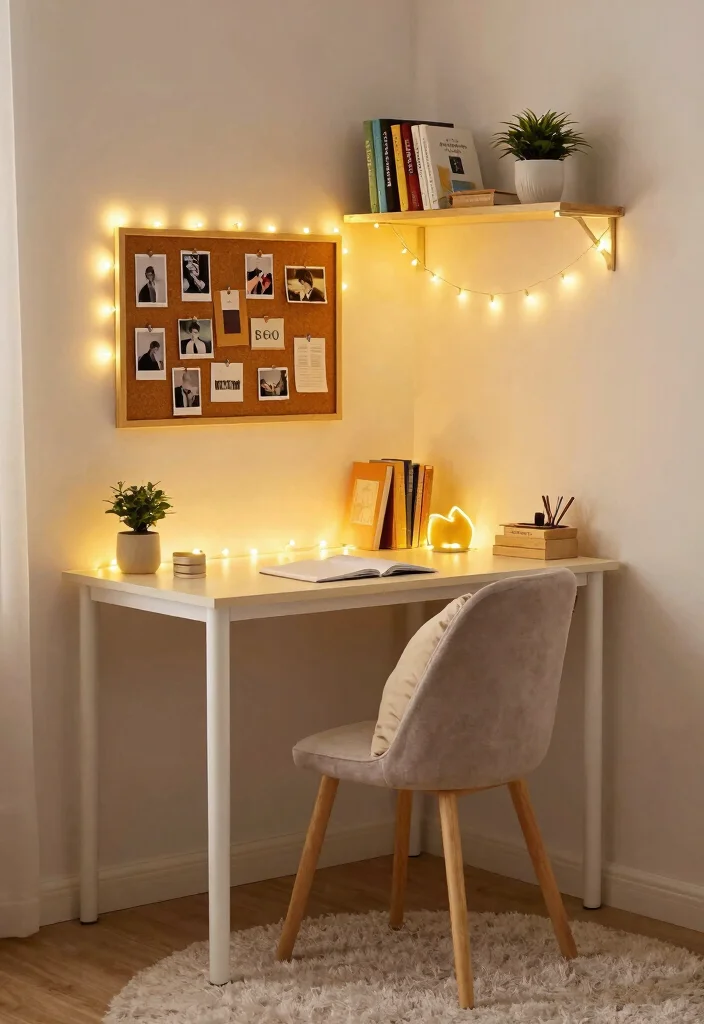 15 College Desk Setup Ideas That Feel Organized & Cute - 2. Cozy Corner Nook 1