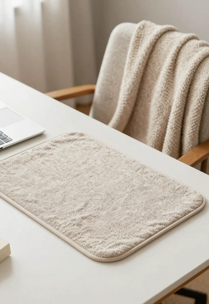 15 College Desk Setup Ideas That Feel Organized & Cute - 7. Warm Textiles 1