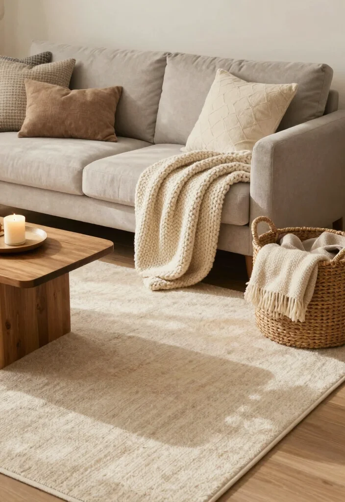 15 Cream Carpet Living Room Ideas That Feel Cozy 1 15 Cream Carpet Living Room Ideas That Feel Cozy - 1. Layering Textures 1