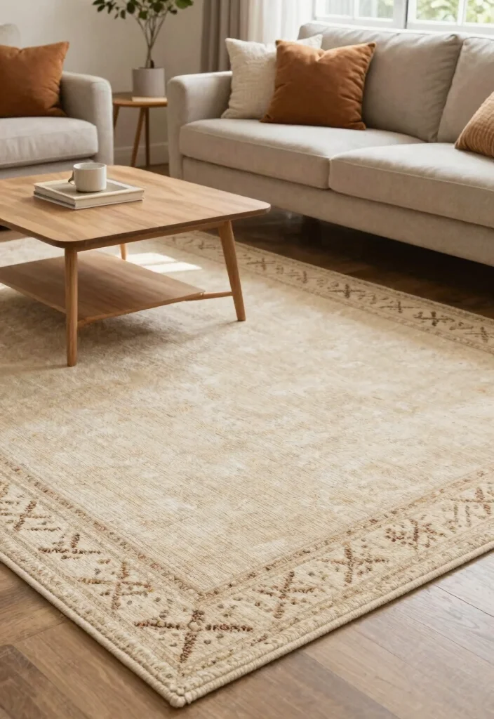 15 Cream Carpet Living Room Ideas That Feel Cozy 50 15 Cream Carpet Living Room Ideas That Feel Cozy - 10. Layered Rugs 1