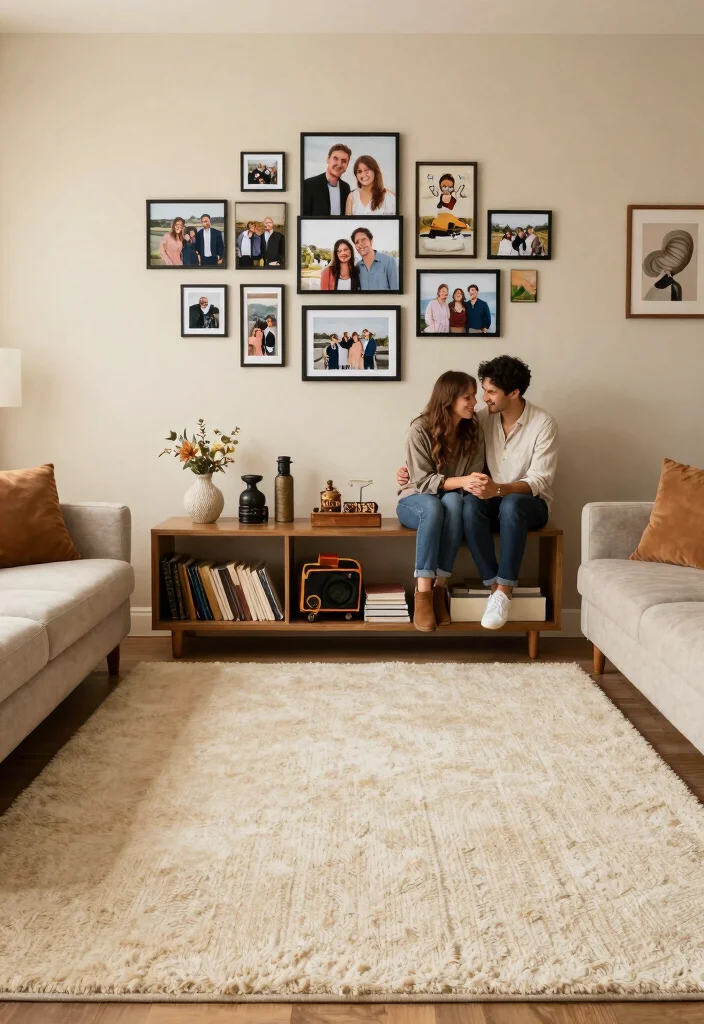 15 Cream Carpet Living Room Ideas That Feel Cozy 53 15 Cream Carpet Living Room Ideas That Feel Cozy - 13. Personal Touches 1