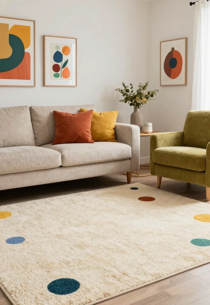 15 Cream Carpet Living Room Ideas That Feel Cozy 37 15 Cream Carpet Living Room Ideas That Feel Cozy - 7. Colorful Accents 1