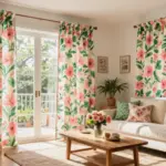 15 Floral Curtains Living Room Ideas That Feel Fresh & Romantic