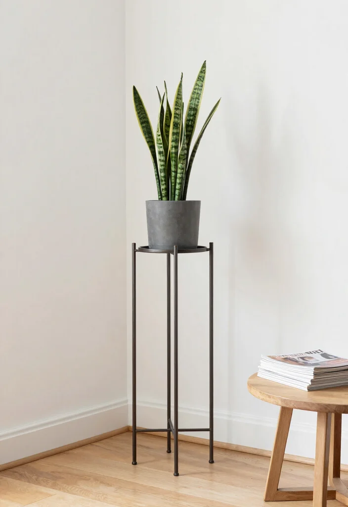 15 Gamla Stand Design Ideas That Add Greenery - 1. Minimalist Charm 1