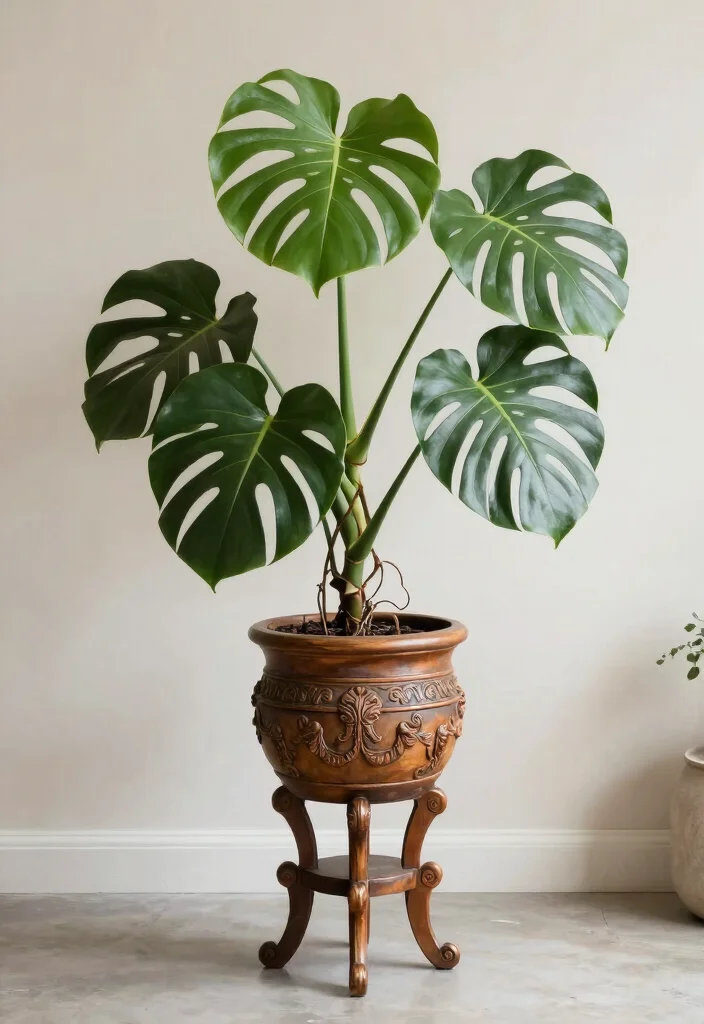 15 Gamla Stand Design Ideas That Add Greenery - 15. Statement Piece 1