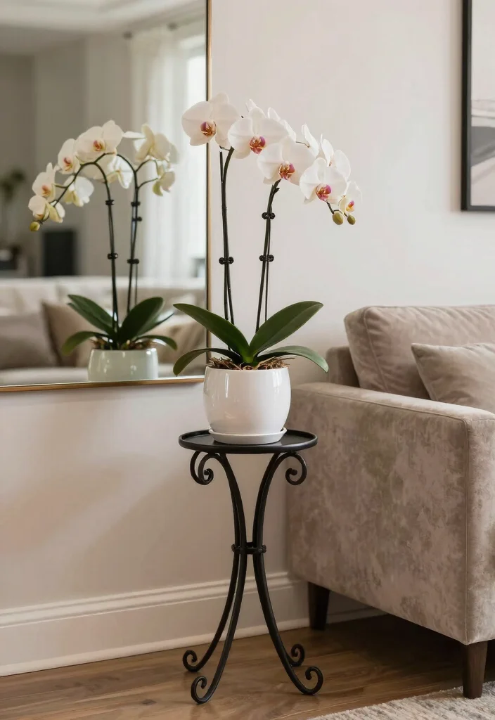 15 Gamla Stand Design Ideas That Add Greenery - 5. Elegant Touch 1