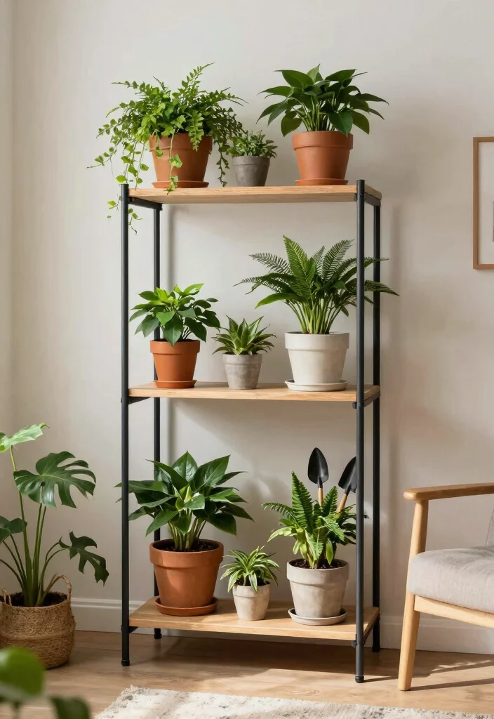 15 Gamla Stand Design Ideas That Add Greenery - 9. Functionality Meets Aesthetics 1