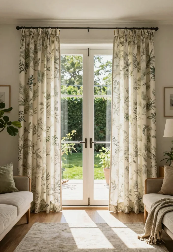 15 Glass Door Curtains Ideas That Let the Light In 32 15 Glass Door Curtains Ideas That Let the Light In - 12. Indoor-Outdoor Integration 1