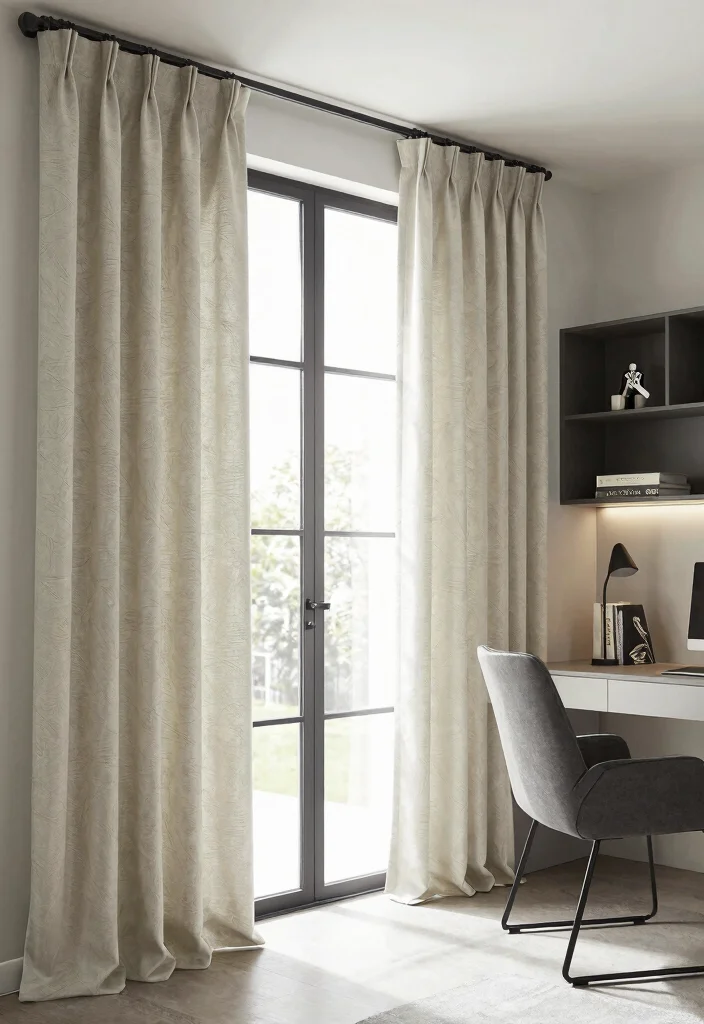 15 Glass Door Curtains Ideas That Let the Light In 33 15 Glass Door Curtains Ideas That Let the Light In - 13. Custom-Made Solutions 1