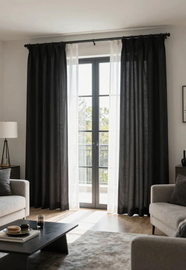 15 Glass Door Curtains Ideas That Let the Light In 55 15 Glass Door Curtains Ideas That Let the Light In - 15. Multi-Functional Options 1