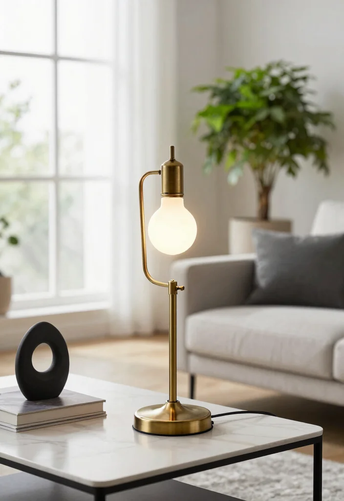 15 Lamp Boven Salontafel Ideas With Modern Glow - 6. Vintage Charm with Modern Flair 1