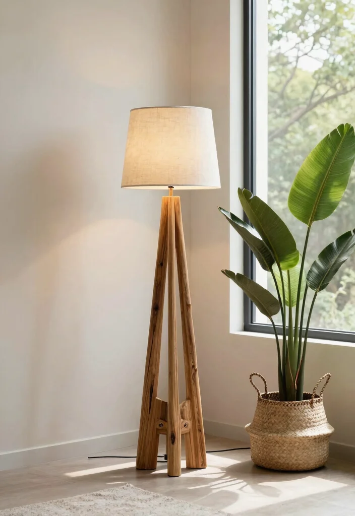 15 Mid Century Floor Lamp Ideas That Elevate Any Room - 14. The Nature-Inspired Lamp 1