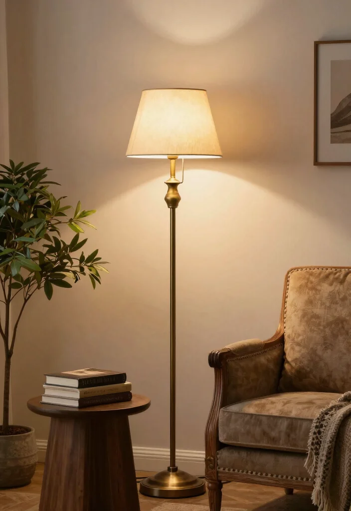 15 Mid Century Floor Lamp Ideas That Elevate Any Room - 7. The Vintage-inspired Uplighter 1
