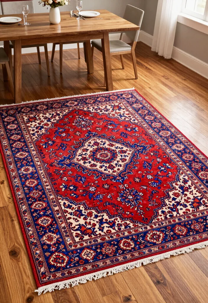 15 Persian Carpet Pattern Ideas With Luxe Detail - 1. Traditional Medallion Design 1