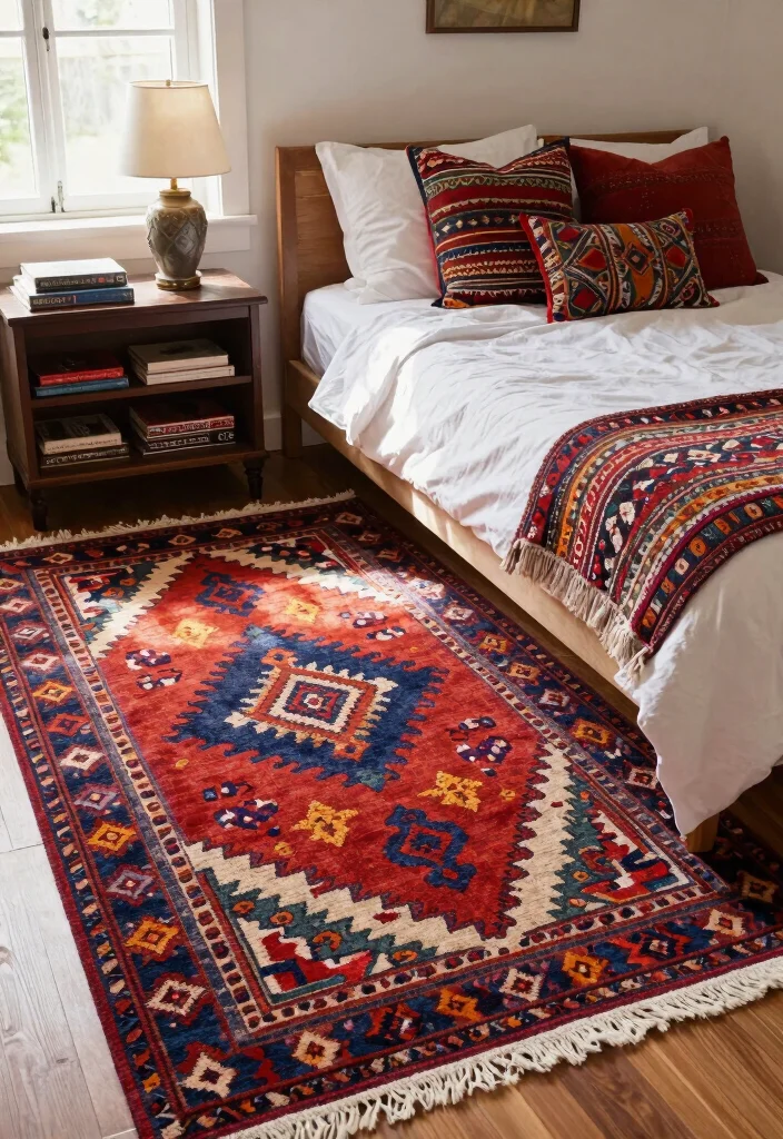 15 Persian Carpet Pattern Ideas With Luxe Detail - 12. Richly Textured Kilim Rugs 1