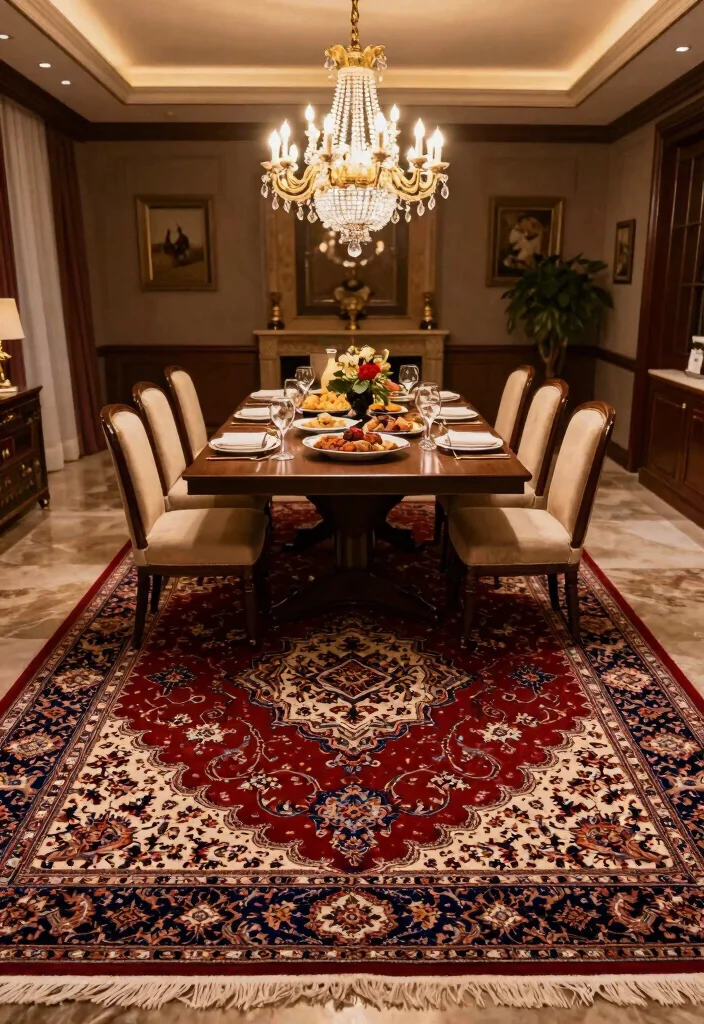 15 Persian Carpet Pattern Ideas With Luxe Detail - 15. Luxurious Outlines and Borders 1