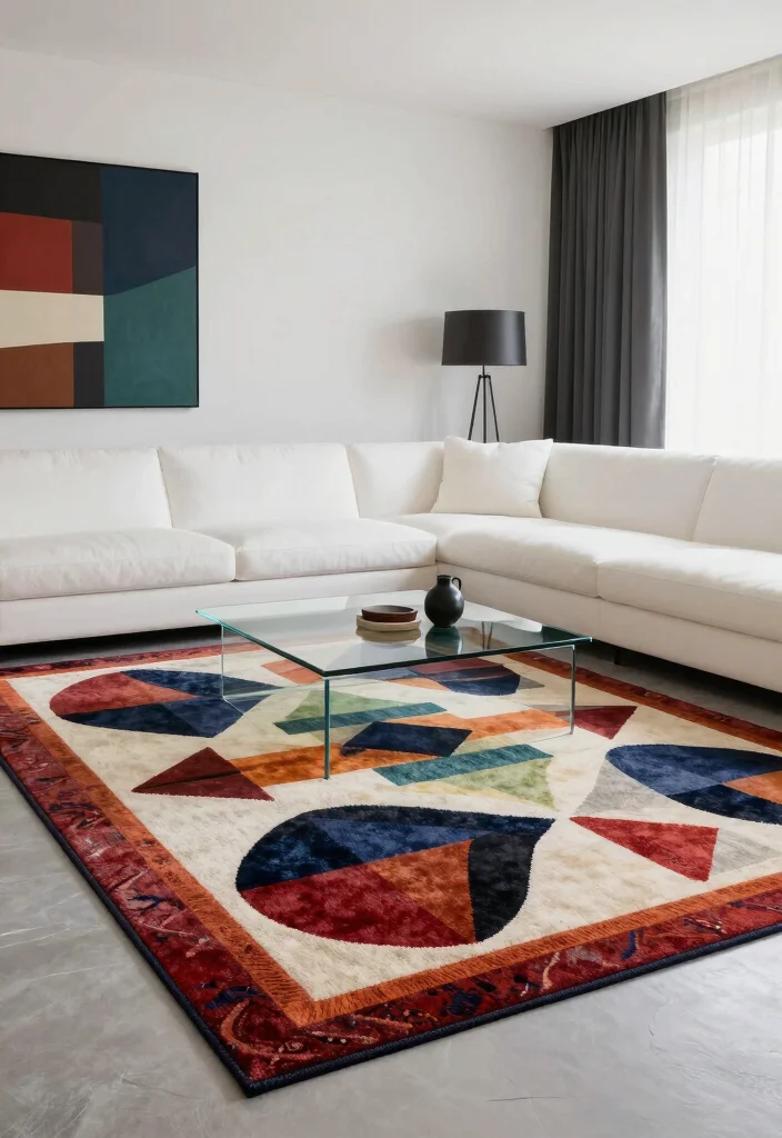 15 Persian Carpet Pattern Ideas With Luxe Detail - 3. Geometric Patterns for Modern Spaces 1