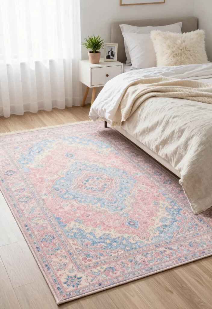 15 Persian Carpet Pattern Ideas With Luxe Detail - 4. Subtle Pastel Patterns 1
