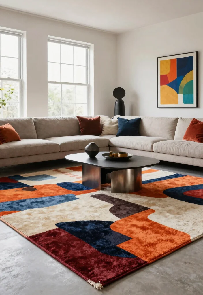 15 Persian Carpet Pattern Ideas With Luxe Detail - 6. Abstract Persian Designs 1