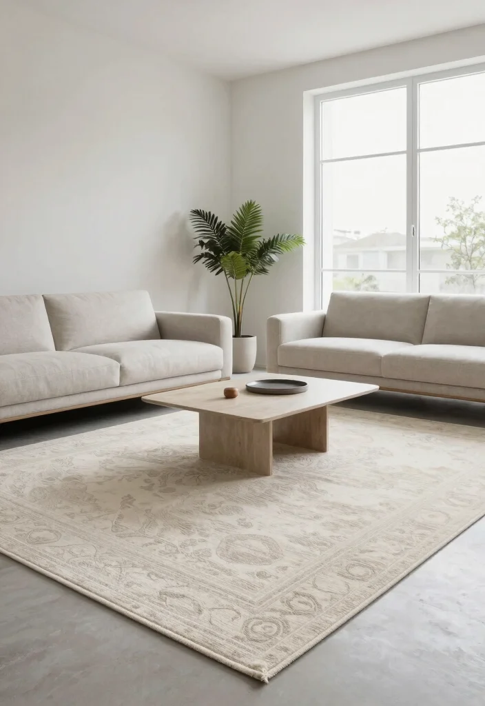 15 Persian Carpet Pattern Ideas With Luxe Detail - 8. Minimalist Persian Patterns 1