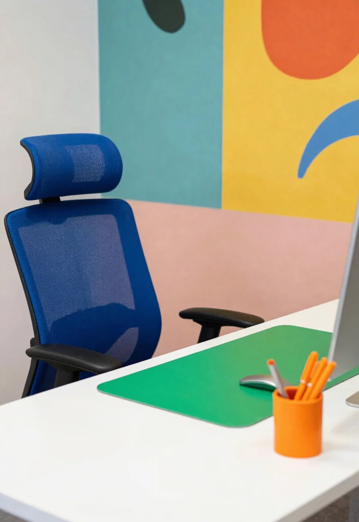 15 Trader Desk Setup Ideas That Look Professional 36 15 Trader Desk Setup Ideas That Look Professional - 6. Color Pop Accents 1